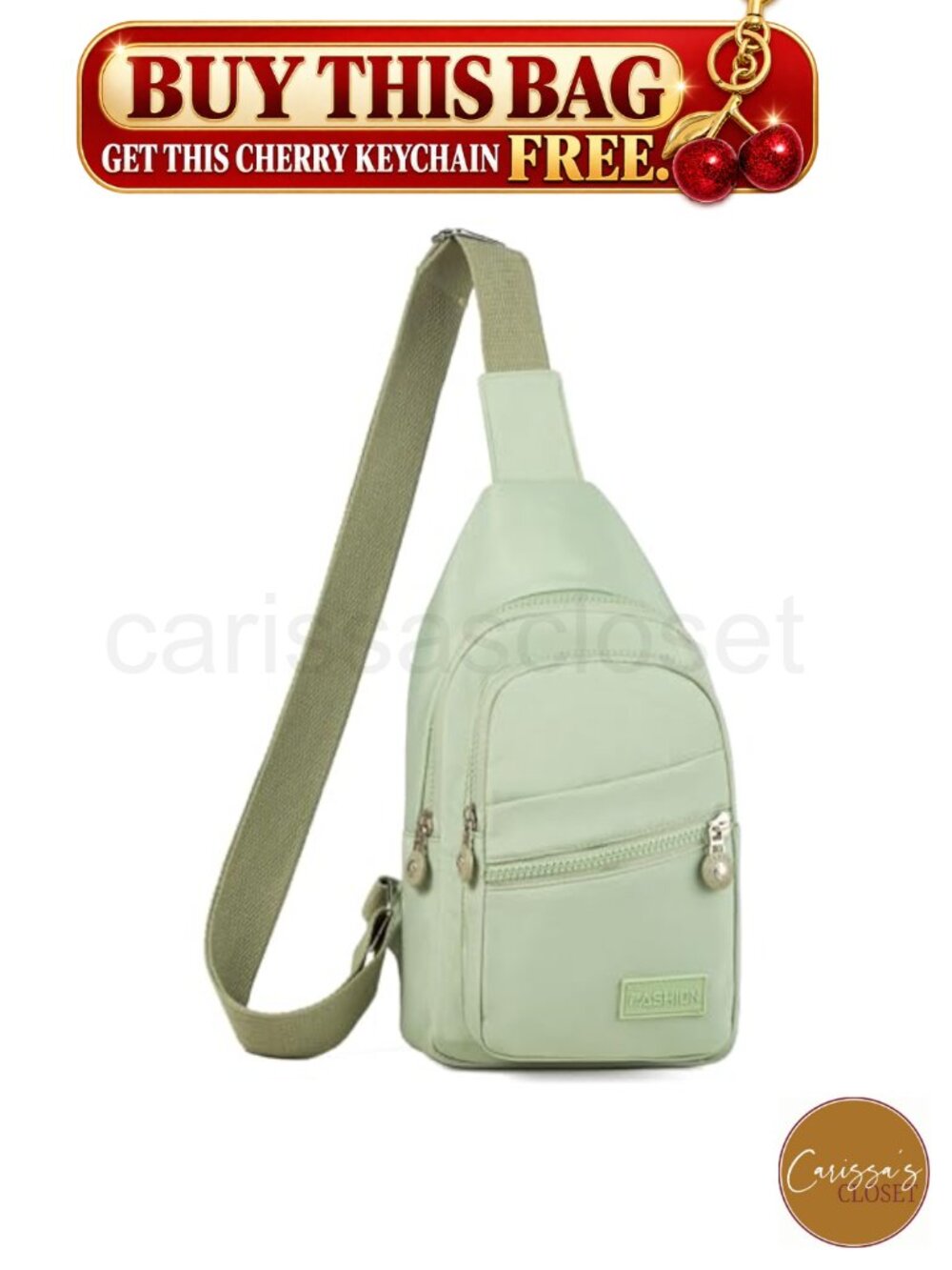 ✨Small Sling Backpack Crossbody Bag Polyester Water Resistant Adjustable Strap